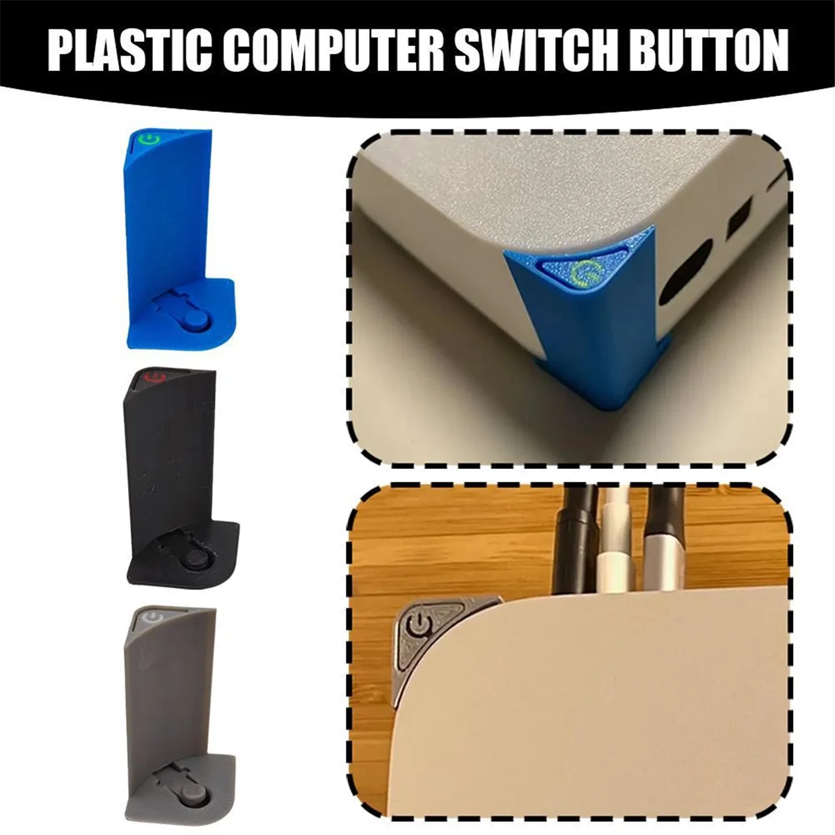 ปุ่มเปิดปิดด้านบนเหมาะสําหรับ Mac Mini M4/M4 Pro การปรับเปลี่ยนปุ่มเปิดปิดติดตั้งรุ่น 2.0 อุปกรณ์เสริม Mac สีฟ้า