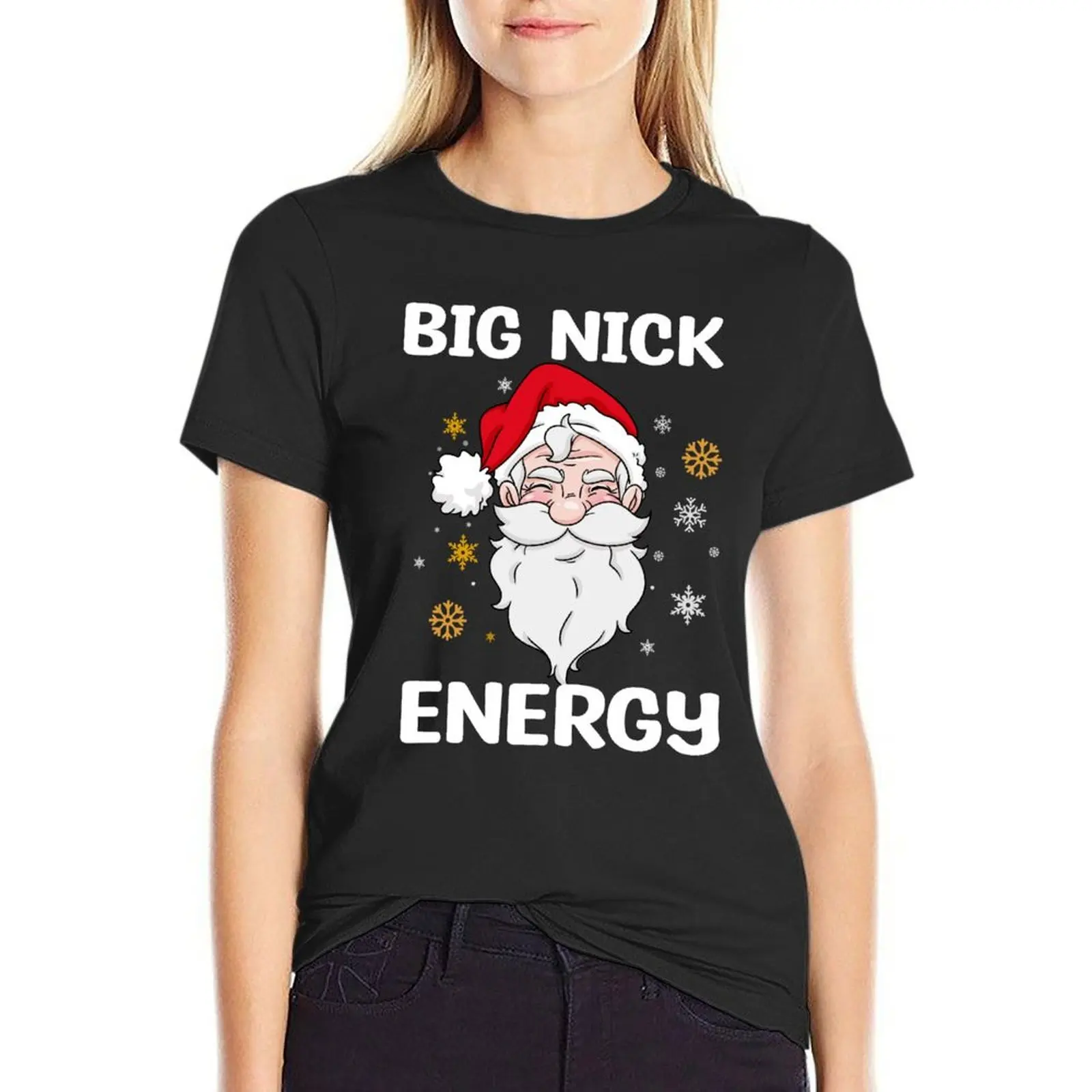 

big nick energy T-Shirt hippie clothes cute clothes oversized animal print shirt for girls black t shirts for Women