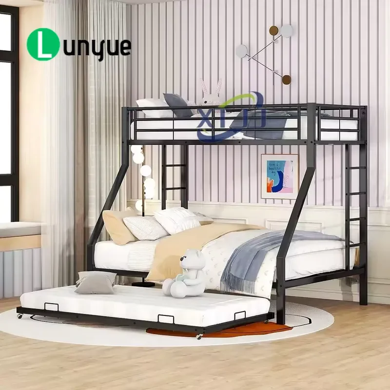 Wholesale Metal Elevated Bed Rust Proof Space Saving Design Suitable For University Dormitories Student Housing Furniture