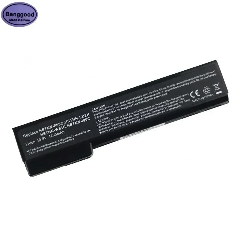 Banggood 4400mAh HSTNN-F08C LB2H W81C QK642AA Laptop Battery for HP EliteBook 8460p 8470p 8560p 8460w 8470w ProBook 6460b 6470b