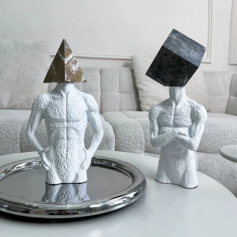 

Abstract Character Statues,Figure Sculpture Ornaments,Nordic Living Room Decoration,Modern Artworks,Character Model Decor,Gifts