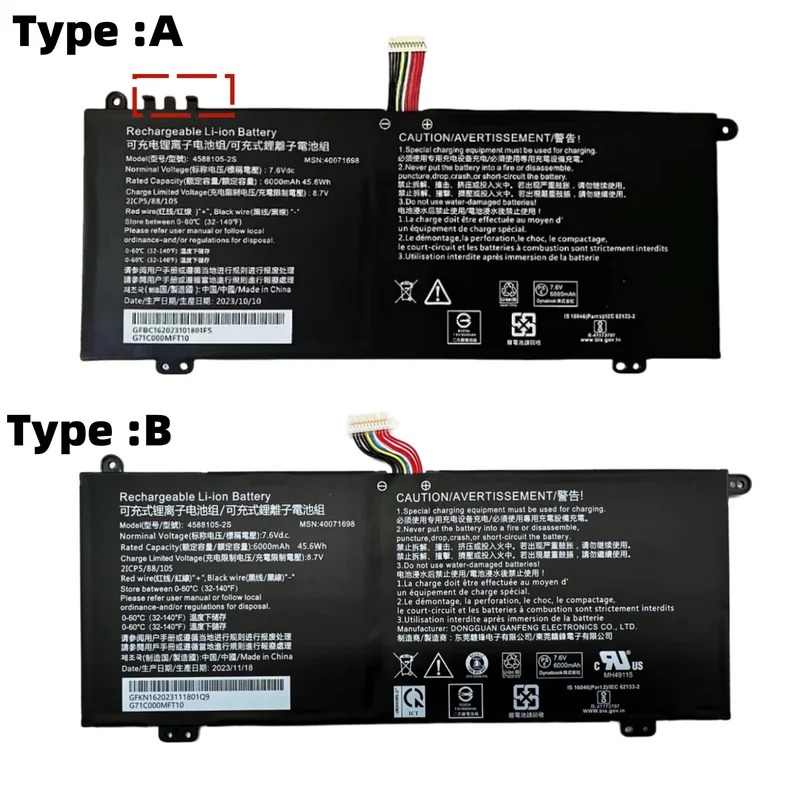 

New Genuine 4588105-2S battery for Dynabook Satellite PRO C50-H-108 C50-H-103