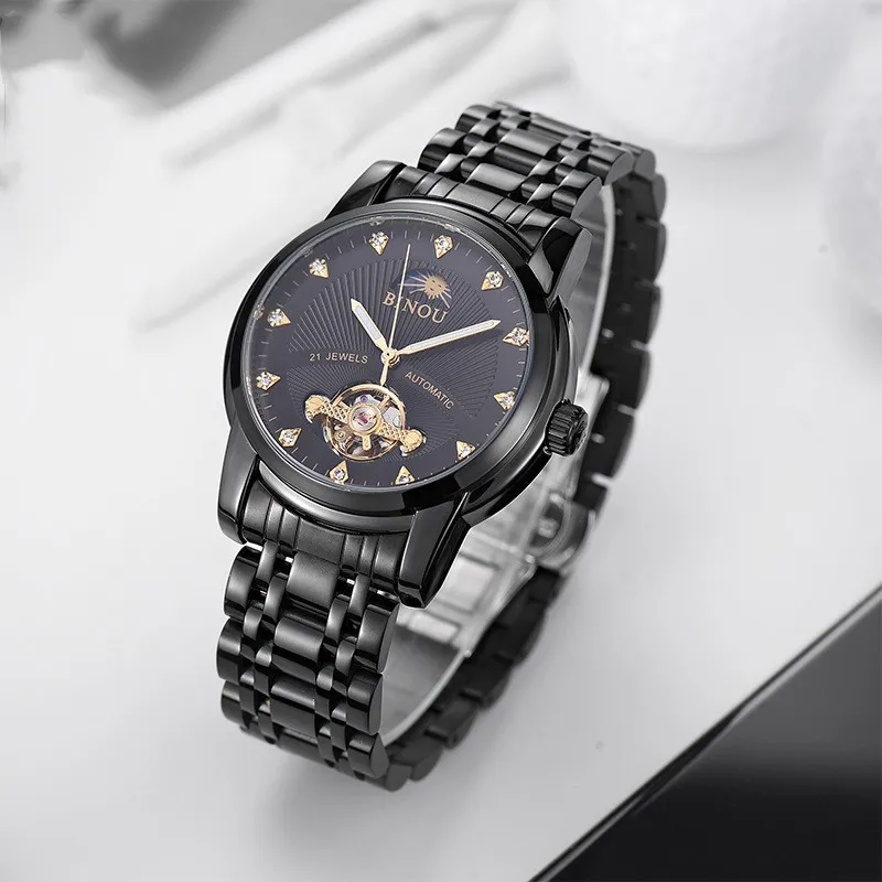 

Automatic Mechanical Watch Fashion casual Mens watch steel strap waterproof MAN watch luxury business mens Watches reloj hombre