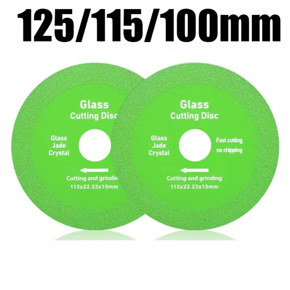 125/100/115mm Diamond Cutting Disc for Glass Marble Ceramic Tile Jade & Crystal Grinding Tool for Precise Cutting And Finishing