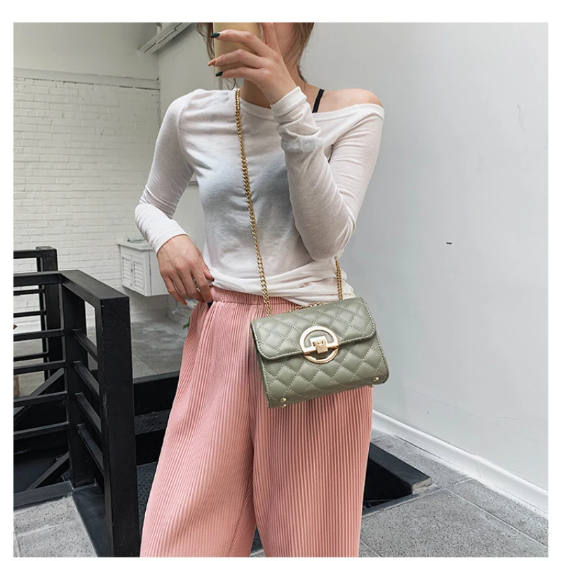 Women's Portable Shoulder Bag Girl Cross-body Purse Purse New Chain Bag Single Shoulder Bag Women's Purse