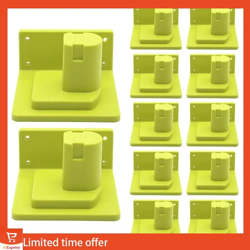 

Fresh 12Pcs Tool Mount Holder For Ryobi 18V One+ P102 P103 P104 P105 P107 P108 P109 Tool Battery Dock Holder Power Tool Hanger D
