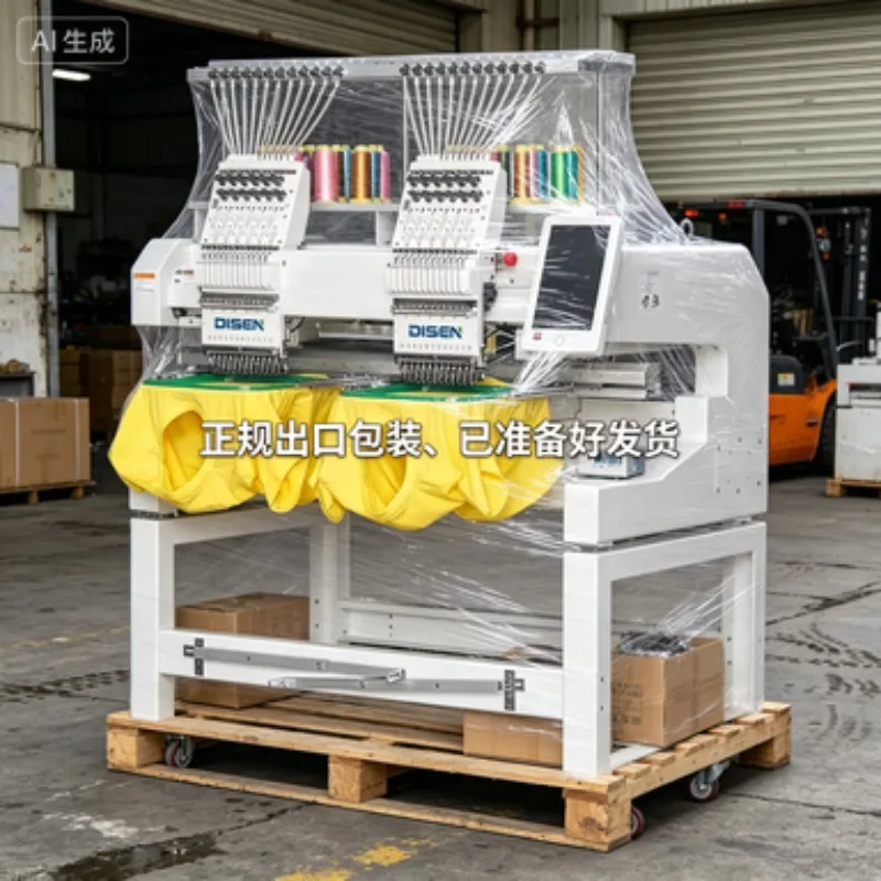 Avance Multiple a Broder Bordadora 4 Tete O 6 Head Belting Cabeza Shirt Sample Sequence Refurbished Embroidery Machine