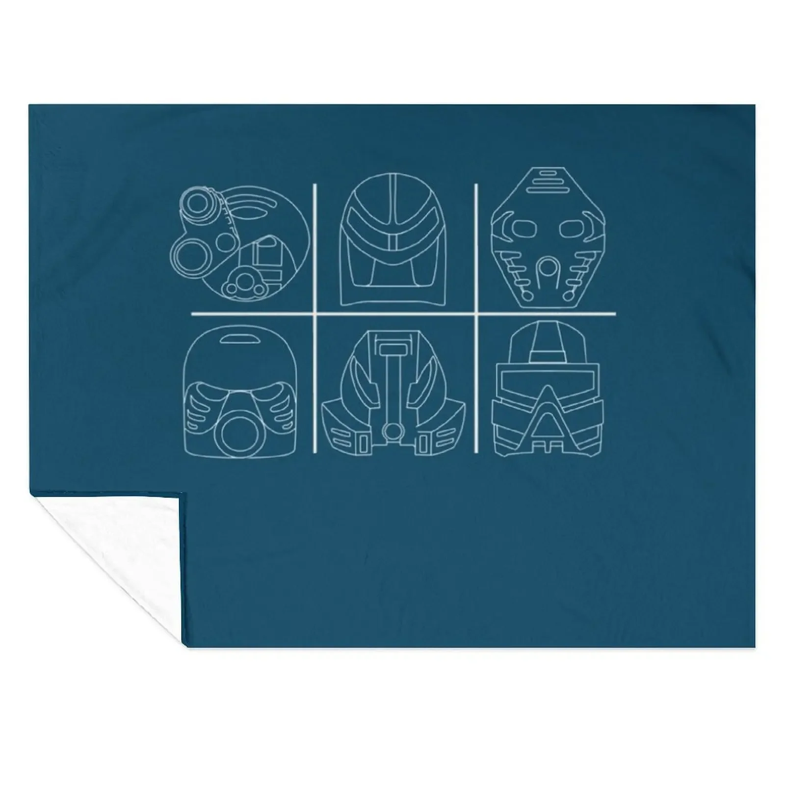 

Bionicle Great Masks of Power Throw Blanket Beach Sleeping Bag Quilt Soft Beds Blankets
