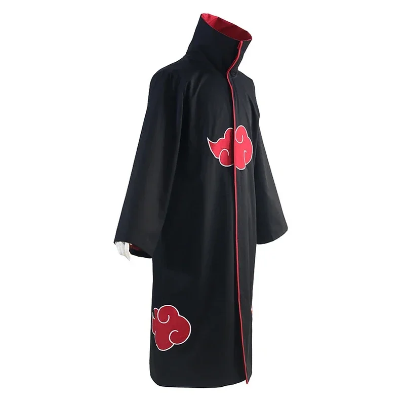 Akatsuki Itachi Ninja Robe Costume Halloween Costumes for Women Xiao Cosplay Anime Accessory Ring Cloud Coat Cape Haori Man G569
