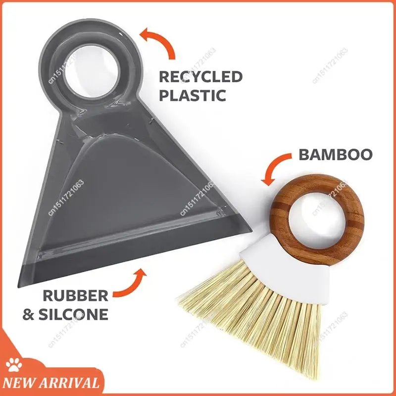

Emption! Мини-компактная щетка и совок, портативная ручная метла для быстрой чистки, идеально подходит для дома, ванной комнаты, кухни