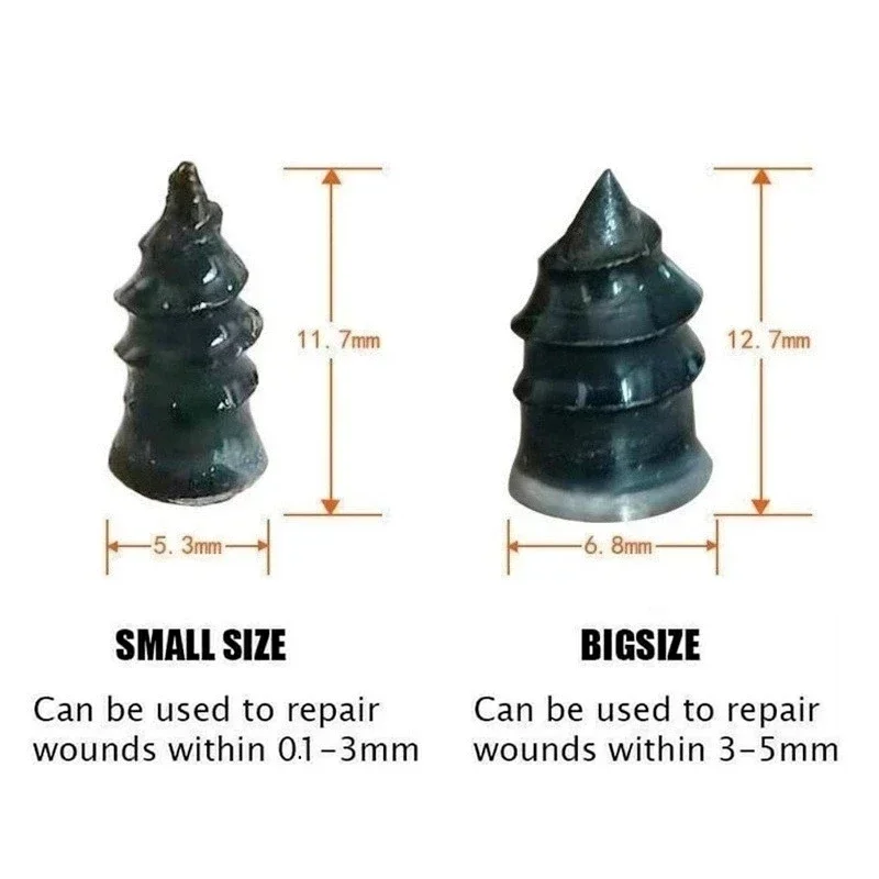 Car Motorcycle Vacuum Tyre Repair Nails Truck Scooter Bike Tire Puncture Repair Tubeless Tools Rubber Metal Accessories view 2