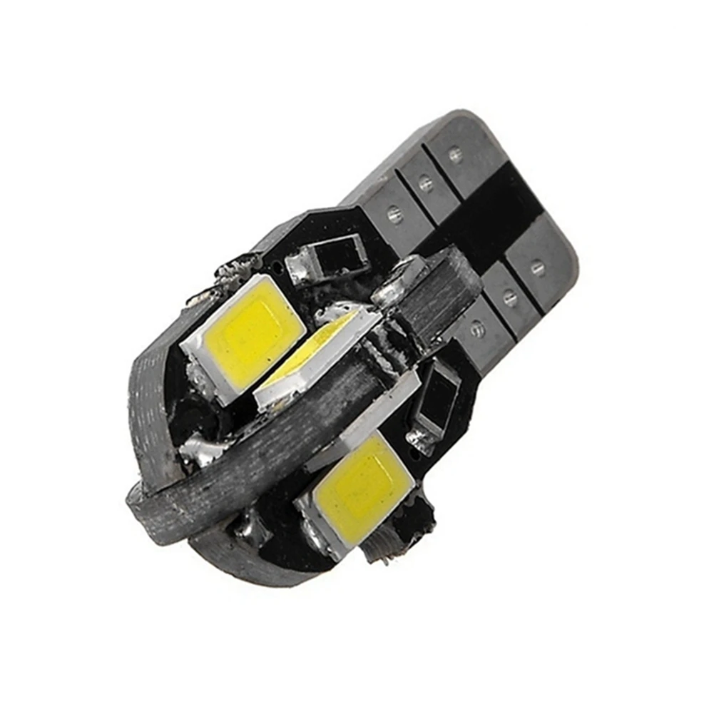 Car Interior Wedge Light Bulb Width Light License Plate Light Parking Light Automatic Signal Light T10 5630 8SMD 6000K