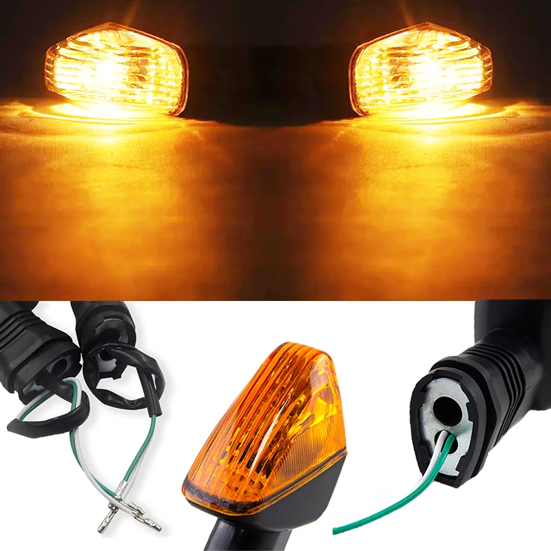 Motorcycle Front/Rear Indicator Turn Signal Light For Kawasaki Z900 KLE 500/650 Versys Z750 Z750S Z1000 NINJA ZX6R ZX6RR KLR650