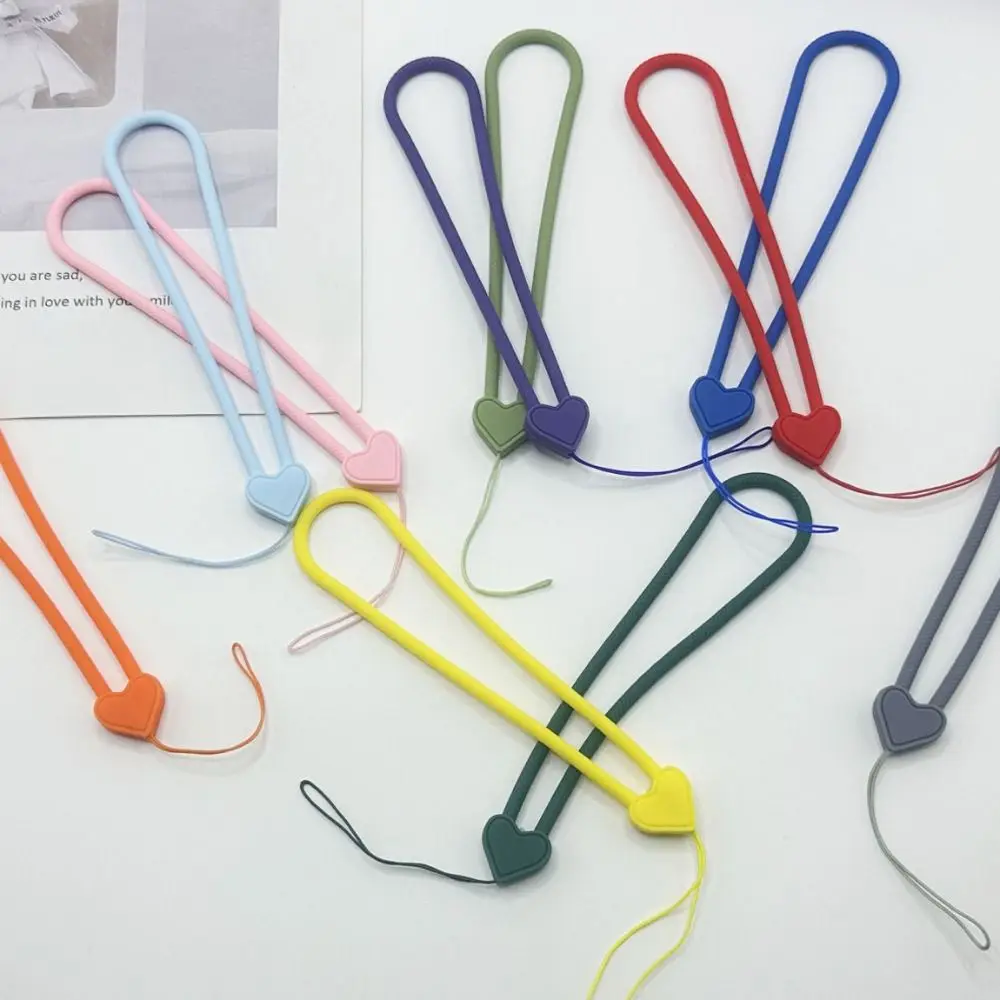 Silicone Wrist Hand Strap Phone Lanyard Short Rope Mobile Phone Strap Pendant Anti Lost Phone Hanging Rope For Mobile Phone