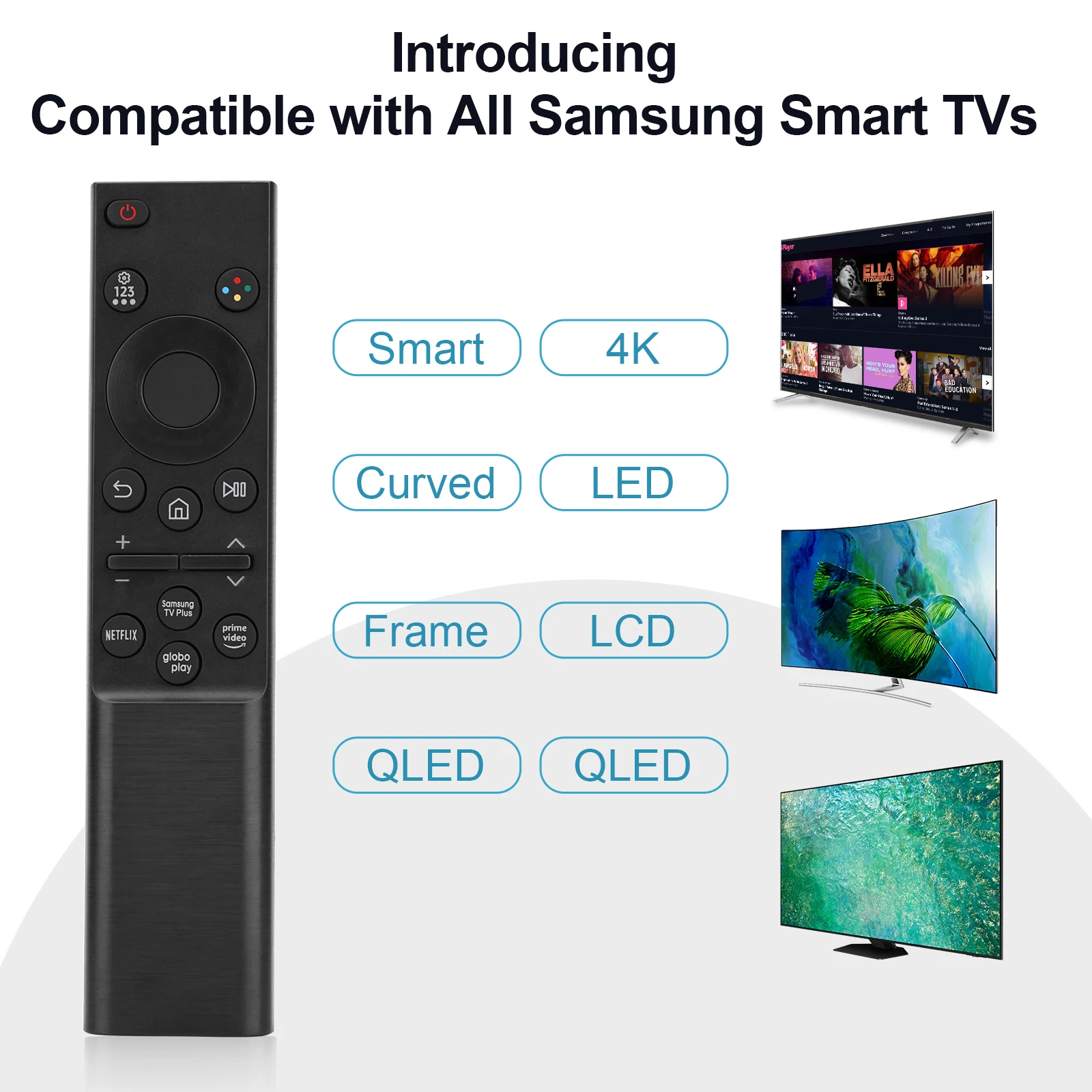 适用于 Samsung Remote Replacement Bn59-01388A Remote Control for Samsung Crystal Uhd Tv Remote Cu7000 Du7200 Series Smart Tv image 2