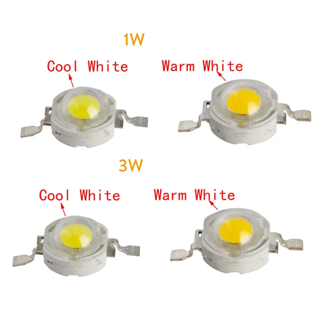 10Pcs LED Chip Beads 1W 3W 5W 7W COB PCB Board Cold Warm White For LED Bulb Spotlight DIY Parts