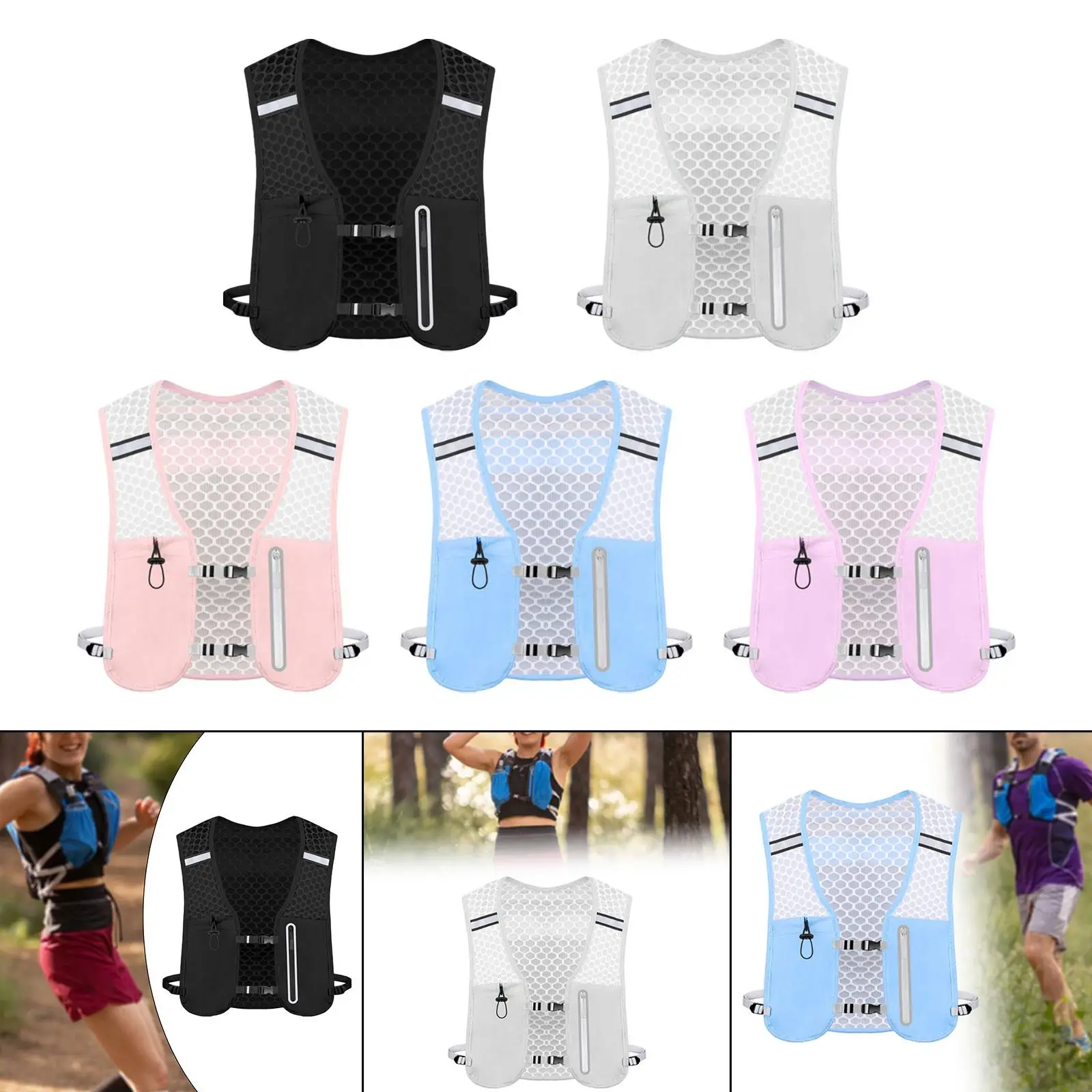 

Running Vest Water Backpack Lightweight Outdoor Sports Bag 2 L Hydration