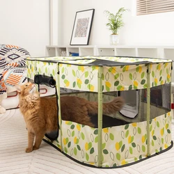 Cat's House Cat Bed Dog House Indoor Pet for Beds Cats Folding Kitten Tent Rabbit Space To Take Care of Pets Basket