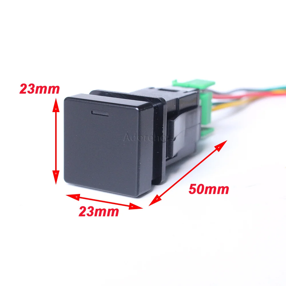 1Pc Dash Blank Replacement Switch Fog Light Power On Off Switch LED Light Bar Button For Isuzu D-MAX 2021 2022 2023 Accessories
