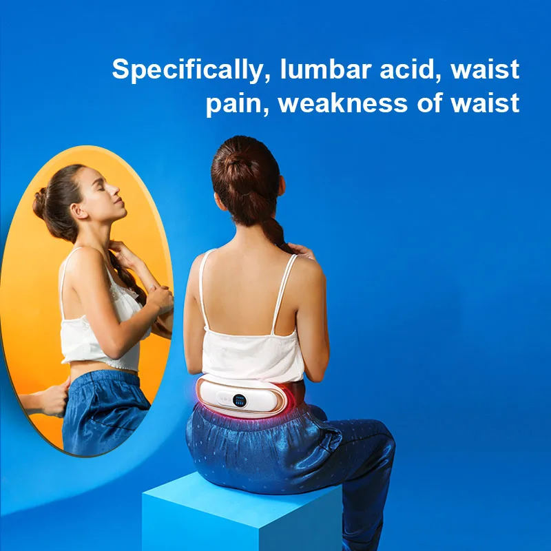 الجسم مدلك الخصر USB قوة المنزل قطني المعدة التدفئة الديدان تدليك تخفيف آلام الحيض قصر دافئ حزام الخصر البطن #4