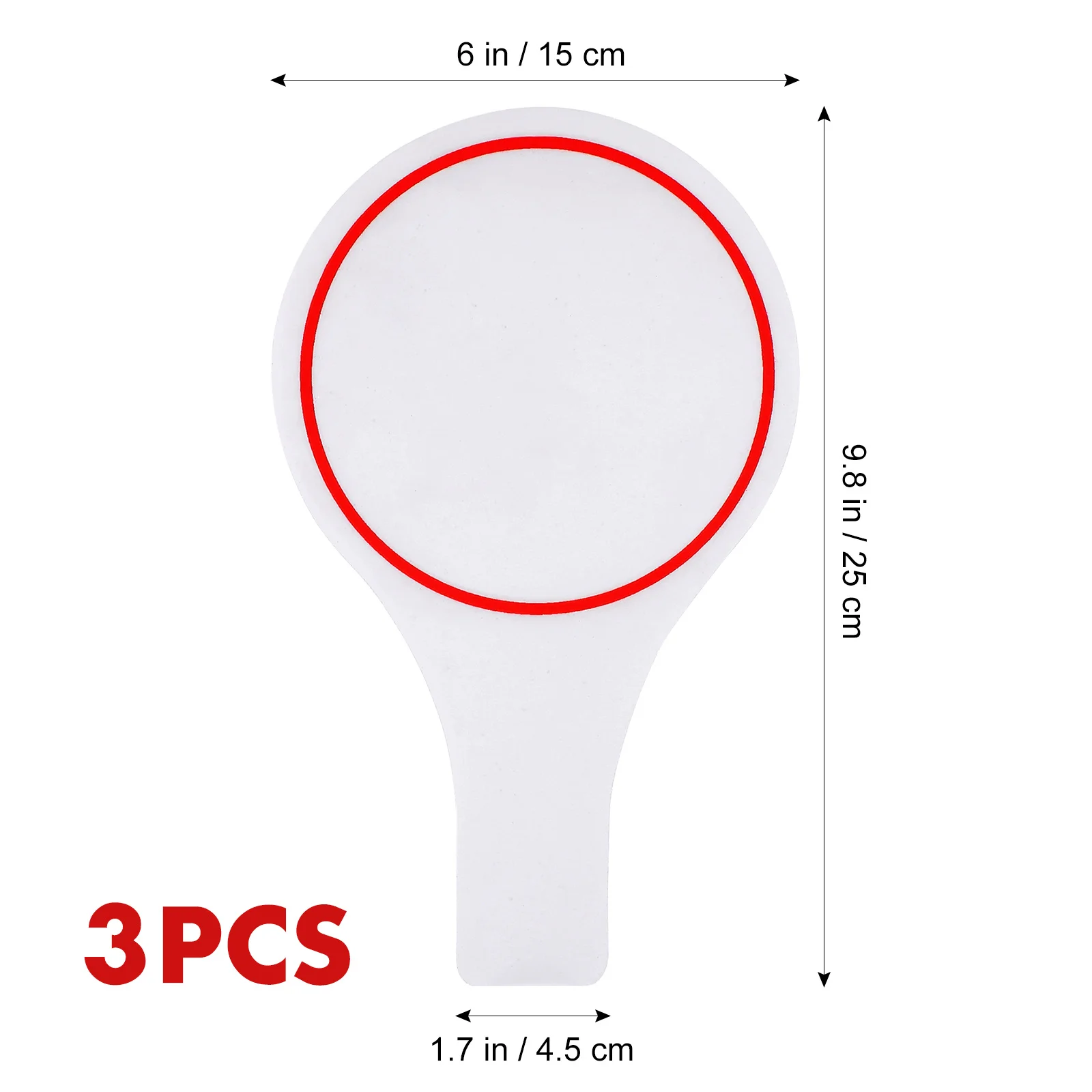 3 قطعة لوحات بيضاء فارغة يده الجافة محو لوحة النتائج لتعليم التصويت المنافسة فئة الإجابة مجداف مجلس التسجيل #5