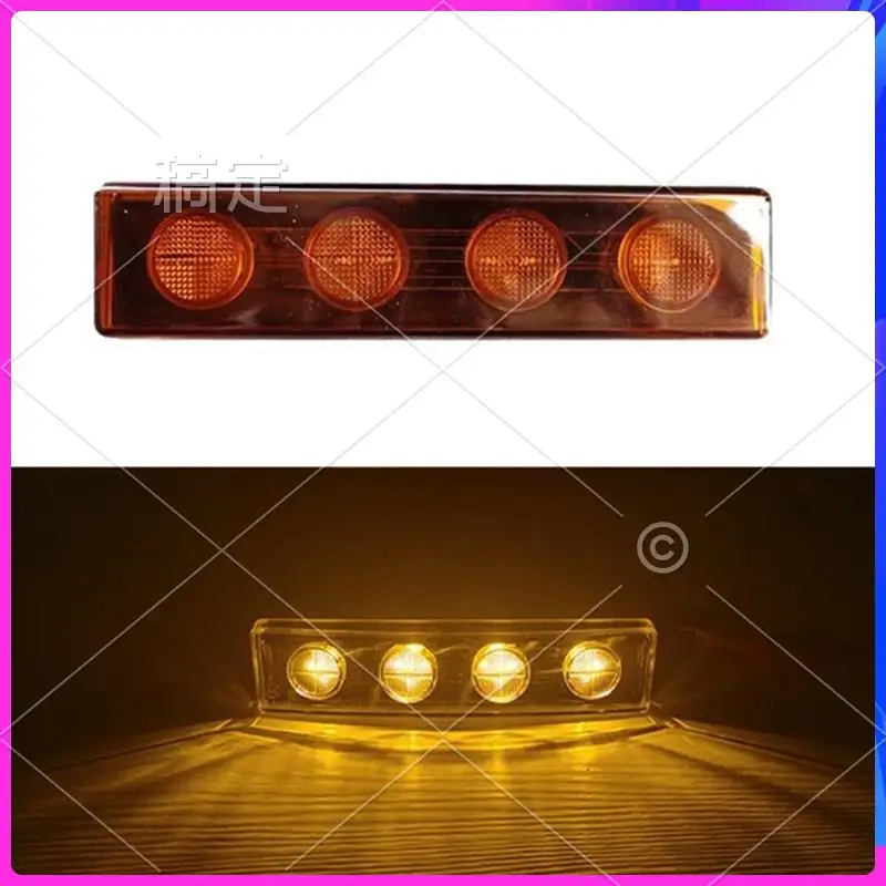 

NEW-1Pcs 24V LED Sunvisor Lamp Signal Light Top Lights For Scania Truck Series 1798980 1910437 Yellow