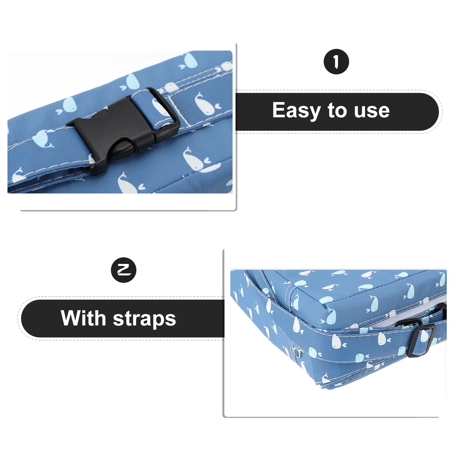 

Dining Chair Booster Cushion High Density Sponge Kids Seat Increasing Pad Portable Waterproof Easy Wash Unique Patterns