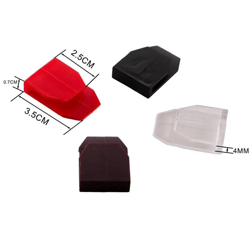 

100PCS Universal Cardboard Snap Plastic Card Paper Shelf Fixing U-shaped Gripper U-clip White Black Small Grip