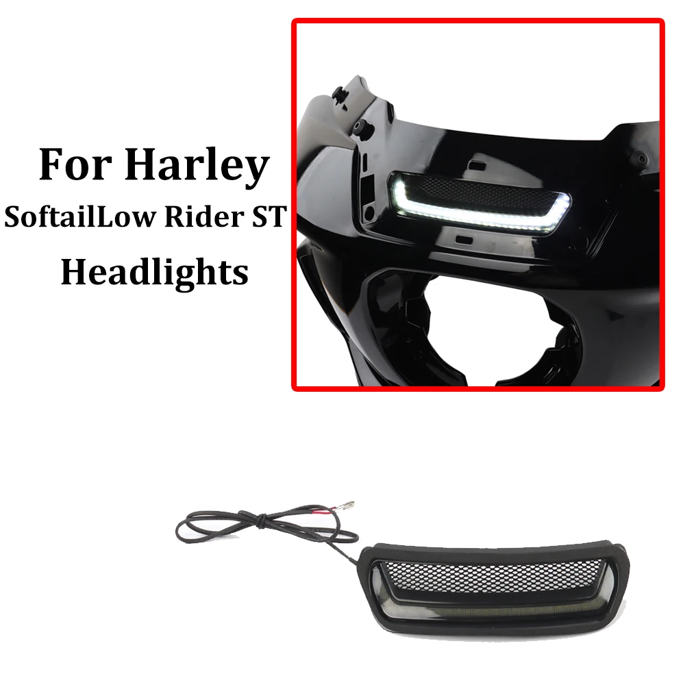 2022-2024 nowy motocykl biały Tracer reflektor Vent Accent LED dla Harley Softail Low Rider ST El Diablo FXRST FXLRST