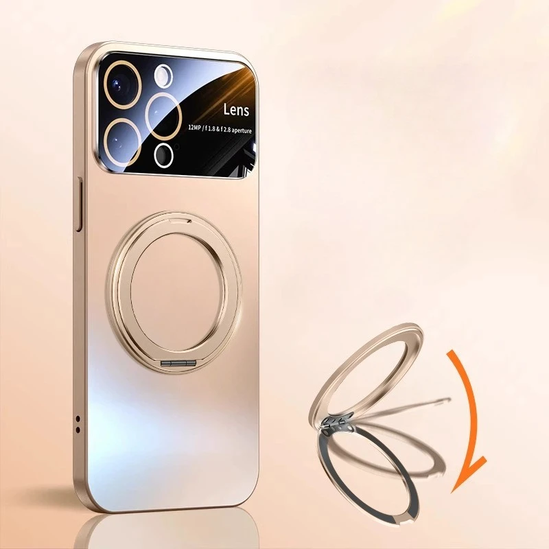 

Selected Ultra-thin Rotating Bracket Magnetic Anti Drop Protective Case for IPhone 15 Pro 16 Promax
