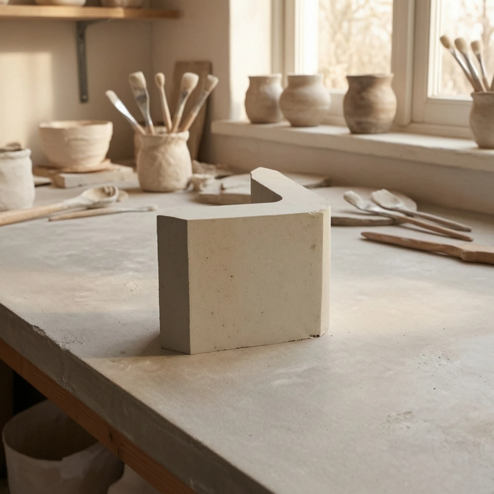 L-Shaped Kiln Post Refractory Kiln Shelf Support Ceramic Shelf Support High Temperature Heat Resistant for Potters