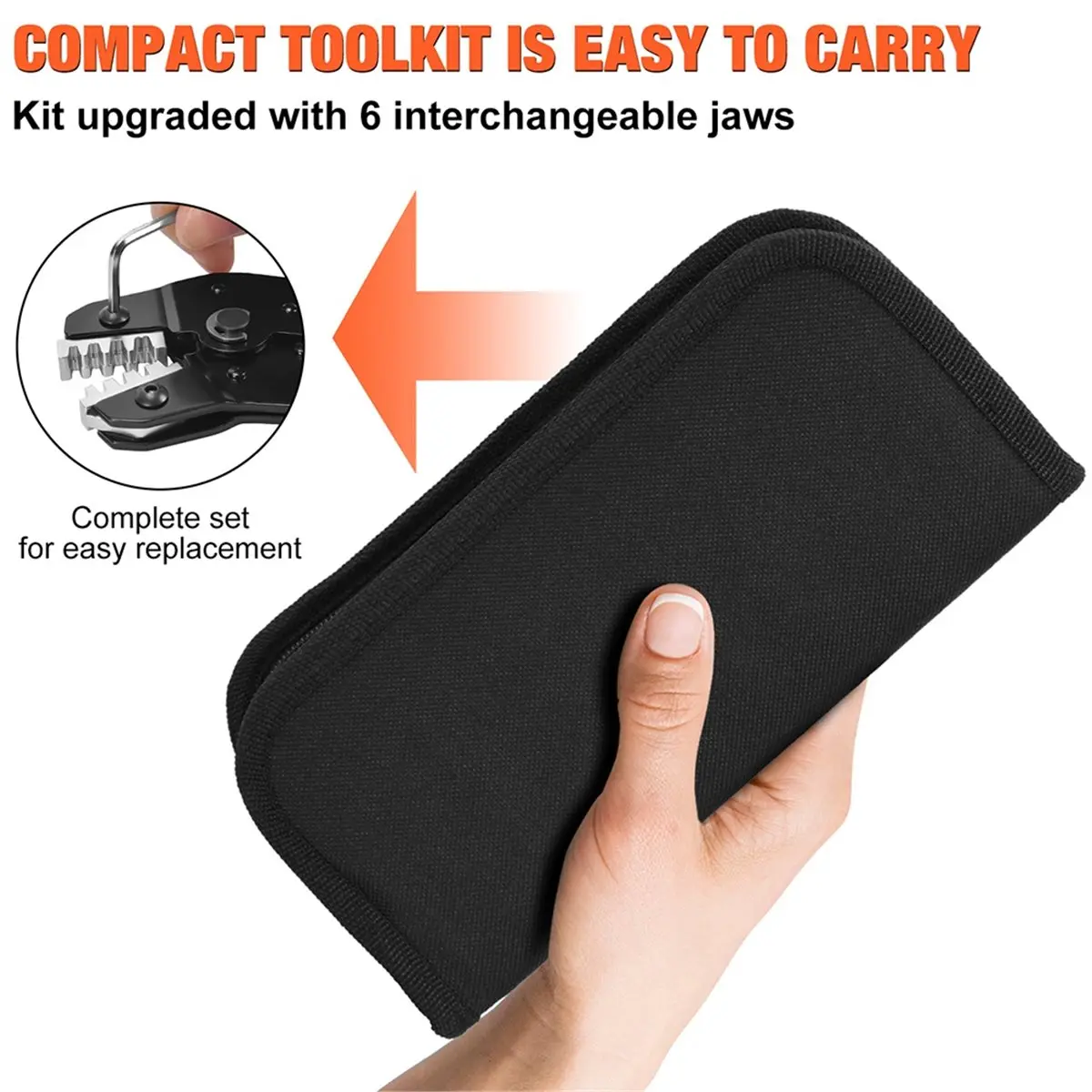 

SN Ratchet Electrician Crimping Tool Set for Insulated and Non-Insulated Terminals, Open Connectors