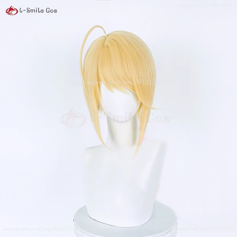 FC6Anime Hotori Tadase Cosplay Wig Short Yellow Cosplay Kings Chair Wig Heat Resistant Synthetic Hair Halloween Wigs@FC8！