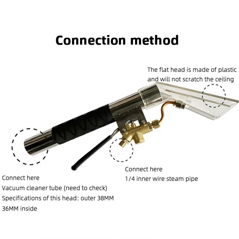 Vacuum Cleaner Accessories Extractor Steam Jet Extraction Suction All-in-One Steam Engine Spraying Head Transparent Extractor