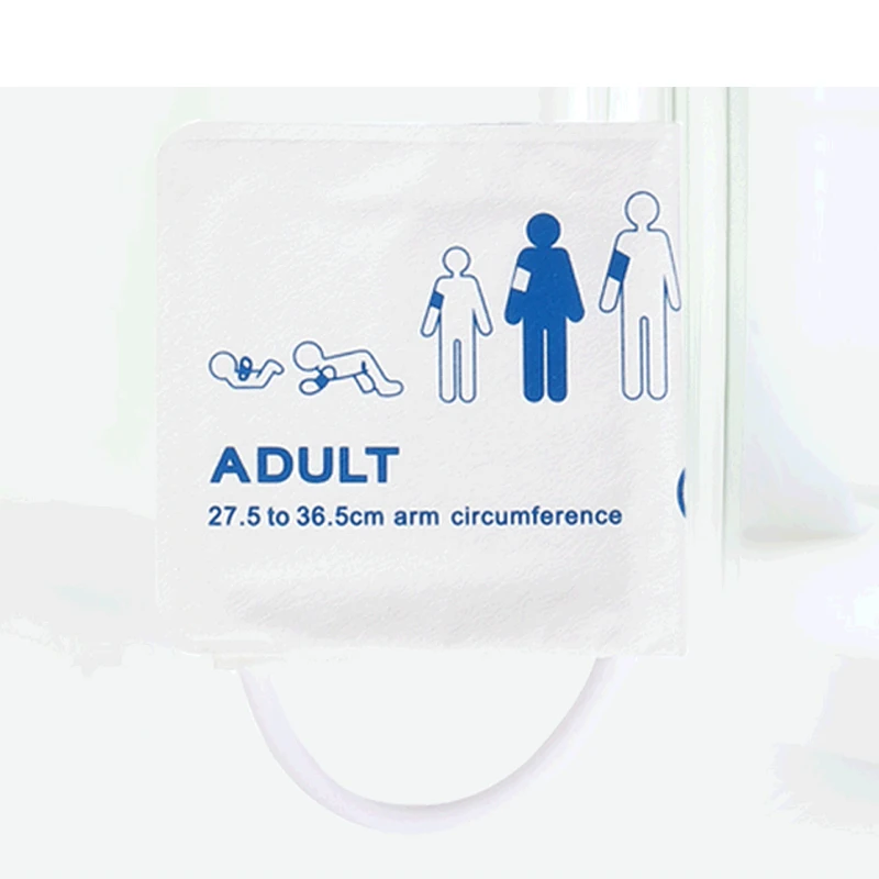 

Disposable non-woven fabric adult blood pressure cuff for non-invasive blood pressure measurement NIBP cuff