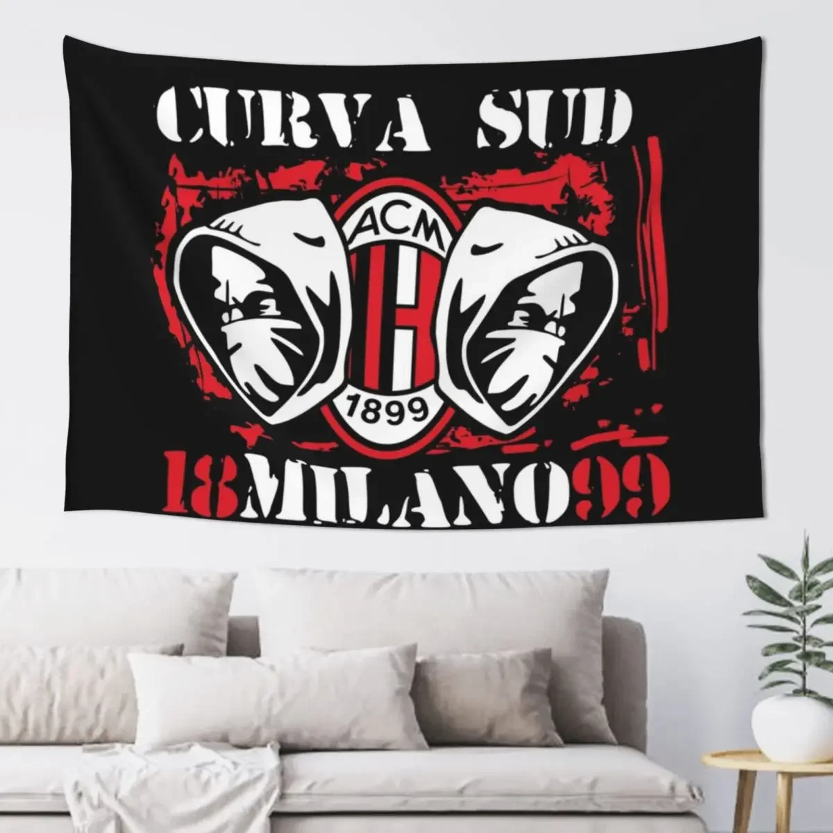 Curva south milano 1899 Tapestry Decorations For Room Bedroom Decor Aesthetics For Room Decor For Bedroom Tapestry