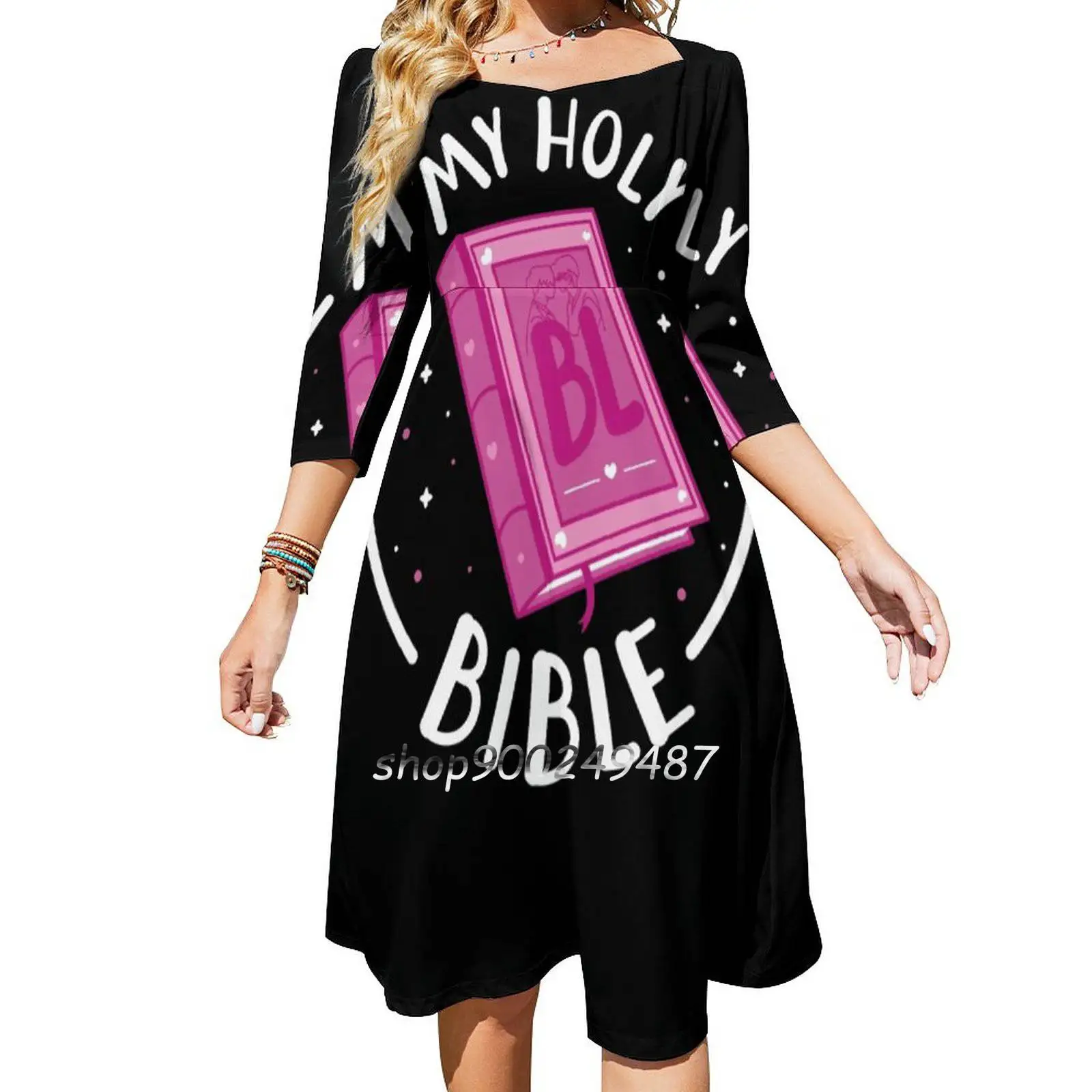 My Holy Bible Evening Party Dresses Midi Sexy Dress Female Sweet One Piece Dress Korean Bl Bl Anime Bl Manga Yaoi Boys Love Boy