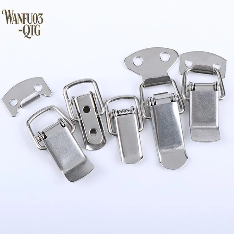 Hot Sale 2pcs Duck-mouth Buckle Vintage Mini Lock Chest Box Gift Suitcase Case Buckles Toggle Hasp Latch Catch Clamp