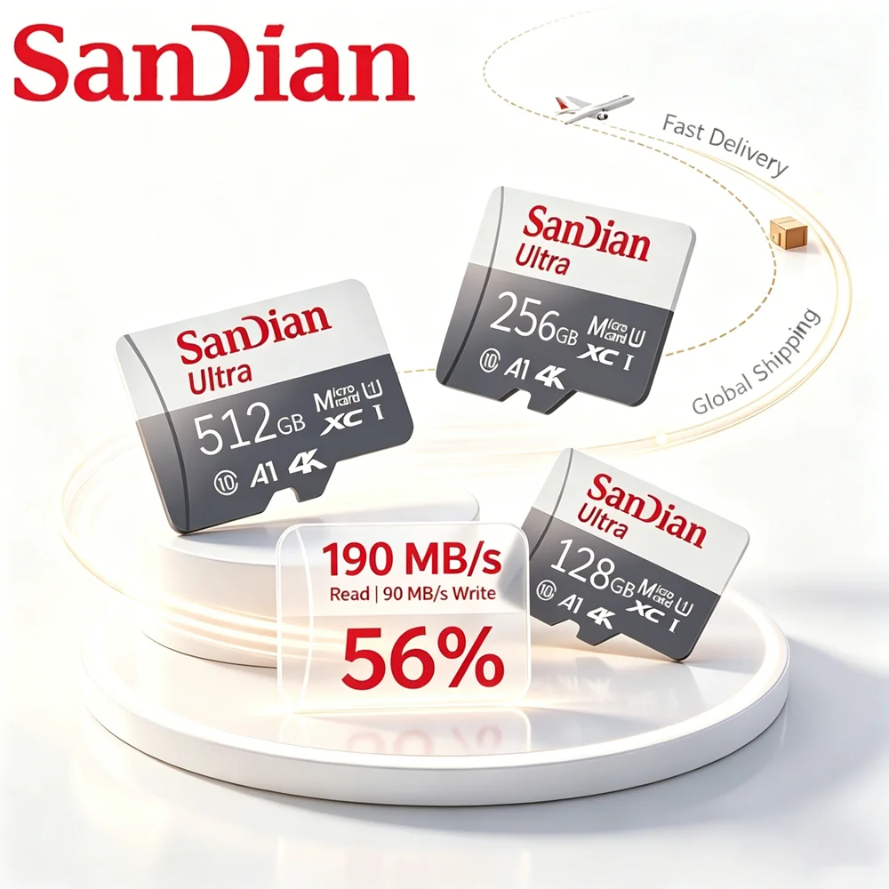 256GB 512GB SD 카드 고속 프리미엄 32GB 메모리 카드 최대 100MB/s 베스트셀러 128GB 64GB 마이크로 TF SD 클래스 10 최고급
