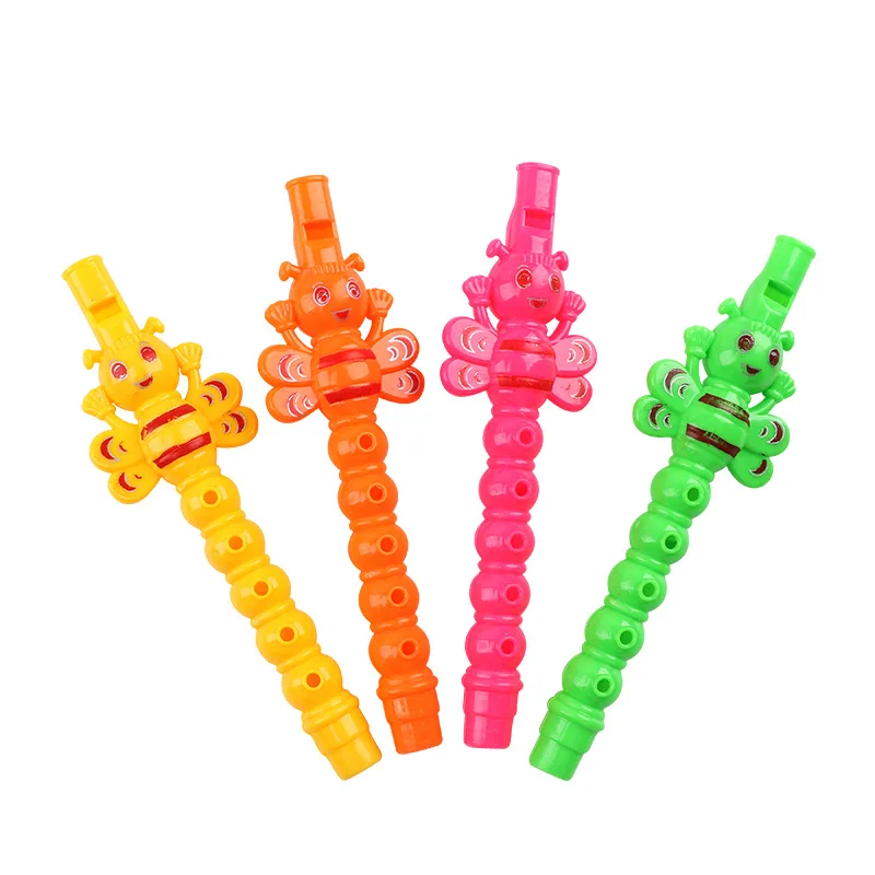 Kinderspeelgoed Muziekinstrumenten 5 Holes Mini Harp Fluit Kids Vroege Educatie Cartoon Bee Kleine Fluit Blazen Muzikaal Speelgoed