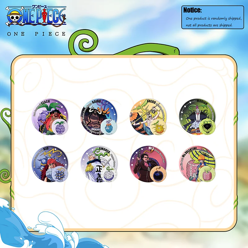 1pc Official ONE PIECE Devil Fruit User Badge Blind Box — includes a secret variant, a collectible decorative display gift.