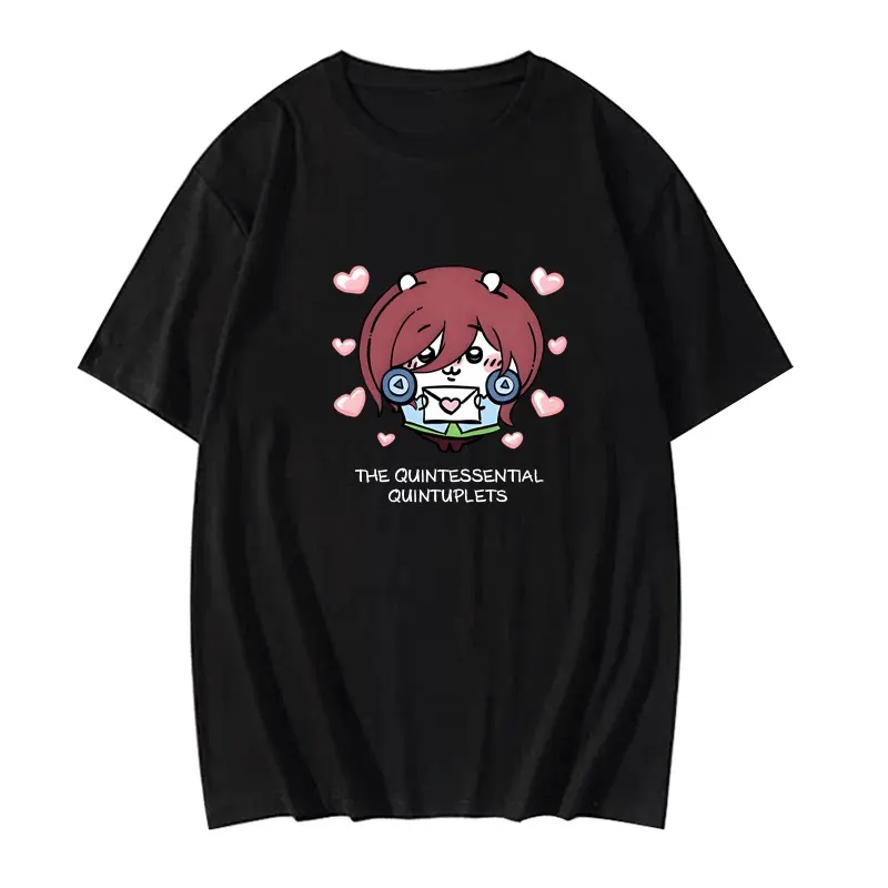Chiikawa Custom Anime Graphic T‑Shirt, Unisex Couple Casual Summer Short‑Sleeve Streetwear Daily Top