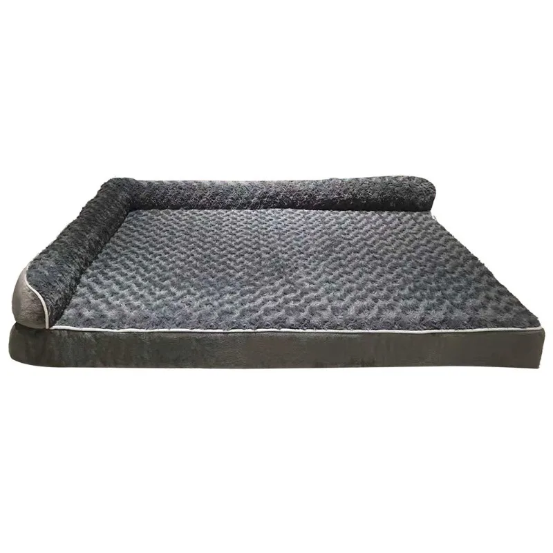 

Removable and washable L-shaped pet sofa kennel sponge rose velvet four-season dog pad medium and large dog warm dog bed