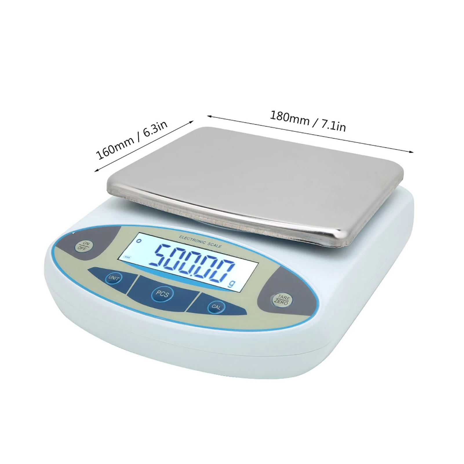 

Digital Precision Scale Scale 5000g 0.01g Digital Precision Scale Weighing Electronic Balance Jewelry Scale 100‑240V