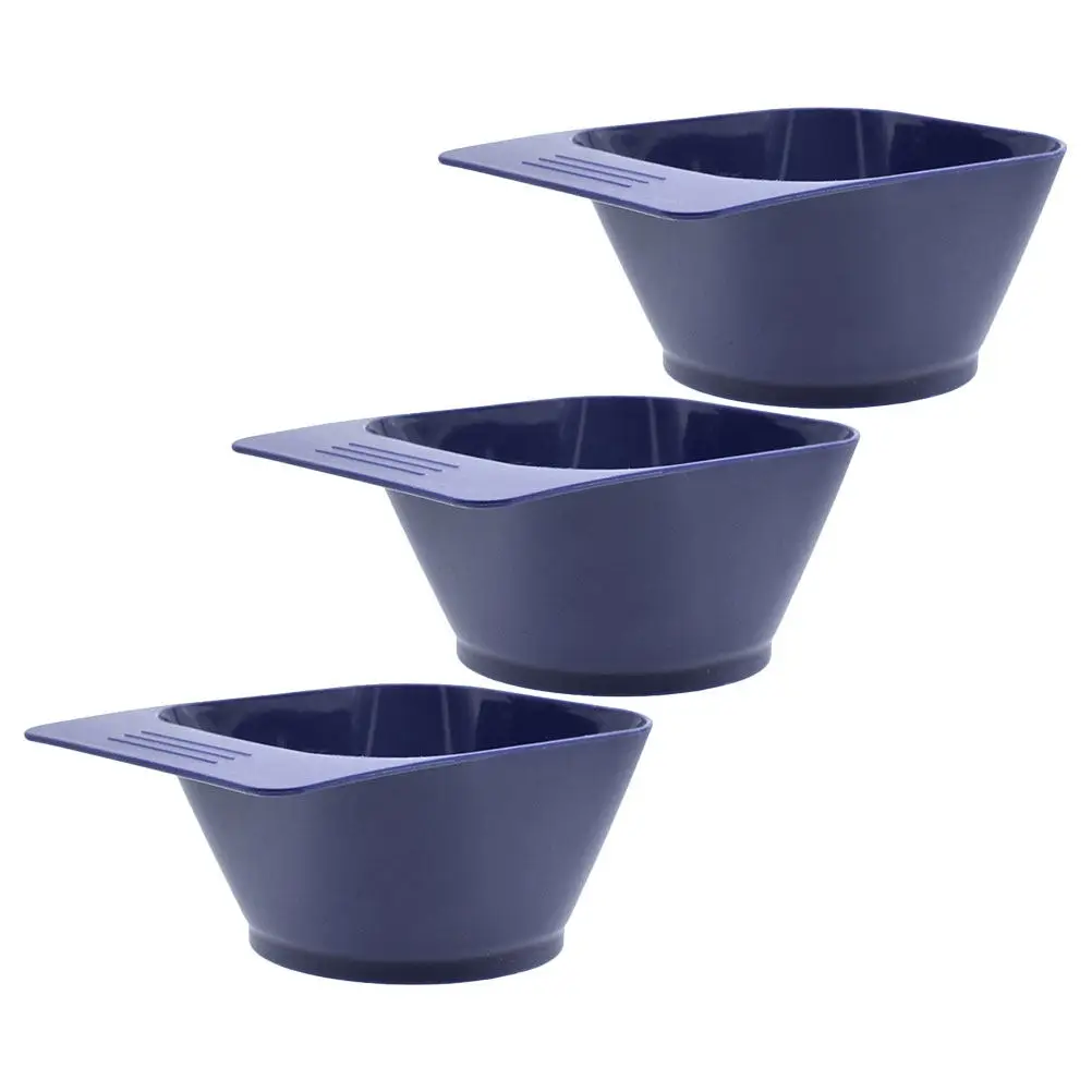 

3Pcs Hair Dye Bowls Plastic Mixing Bowls with Handle for Salon Hair Coloring and Tinting Application Tinting Bowl