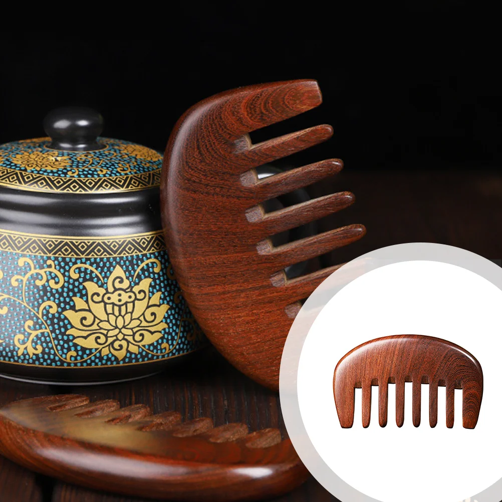 

Comb Natural Massage Scalp Wide Tooth Massaging Portable Wooden Sandalwood Comfortable Household Men Women Caring