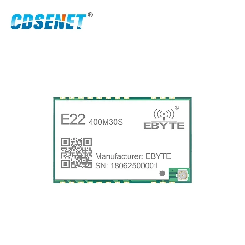 SX1262 SX1268 RF Wireless Module LoRaTM Modulation GFSK SMD 400MHz CDSENET E22-400M30S IPEX / Stamp Hole SPI High-Precision TCXO