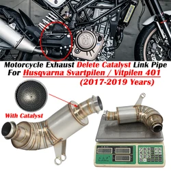 For Husqvarna Svartpilen Vitpilen 401 2017 2018 2019 Motorcycle Exhaust Escape Modified Middle Link Pipe