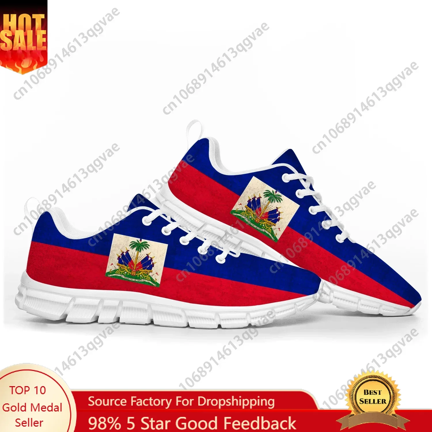 

Haitian Flag Sports Shoes Mens Womens Teenager Kids Children Sneakers Haiti Casual Custom High Quality Couple Shoes