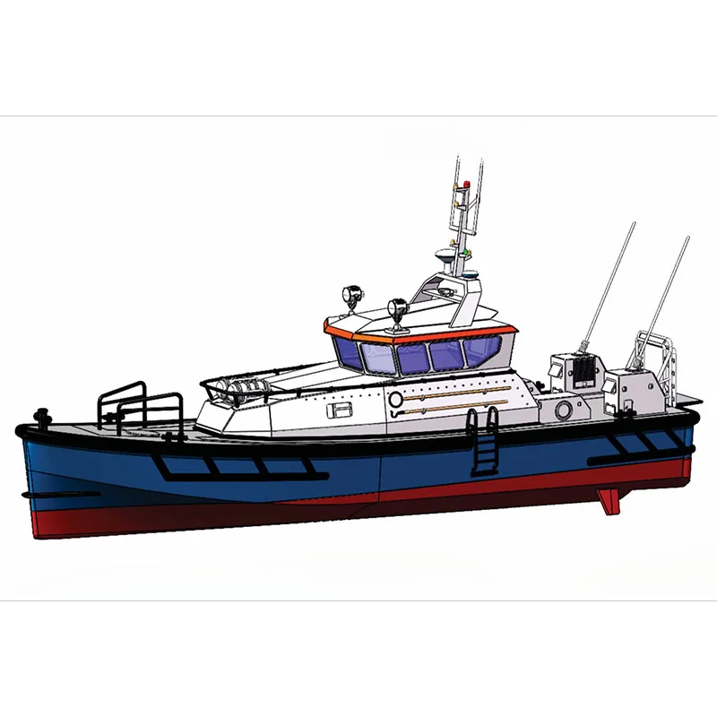 RC 보트 Damen 1906 FRP 고속 제트 보트 모델 인쇄, DIY 조립 보트 모델 장난감